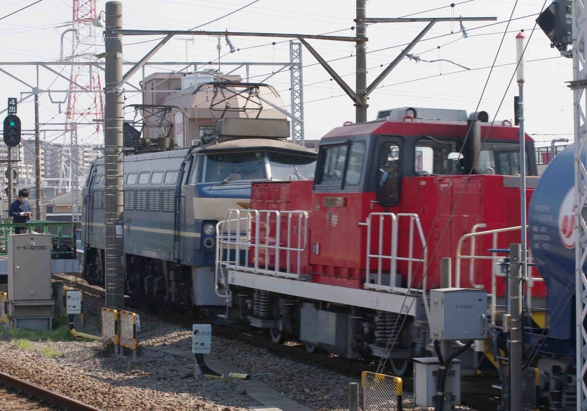 ゼロロク　ニーナ尻手駅　南武線　E233系8000番台
EF66-0　EF66-27号機　8764ㇾ　貨物列車　タキ　石油貨物　