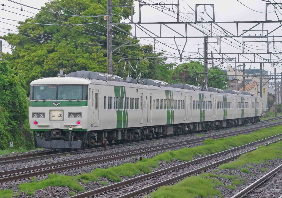 185系　臨時快速　【あしかが大藤まつり号】　平塚　茅ヶ崎　東海道線　撮影地　