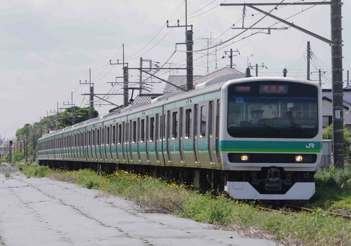 E231系　5連　マト139編成　成田線120周年記念　スカ色編成　湖北　東我孫子　撮影地　成田線　我孫子支線　レア物プラレール販売　