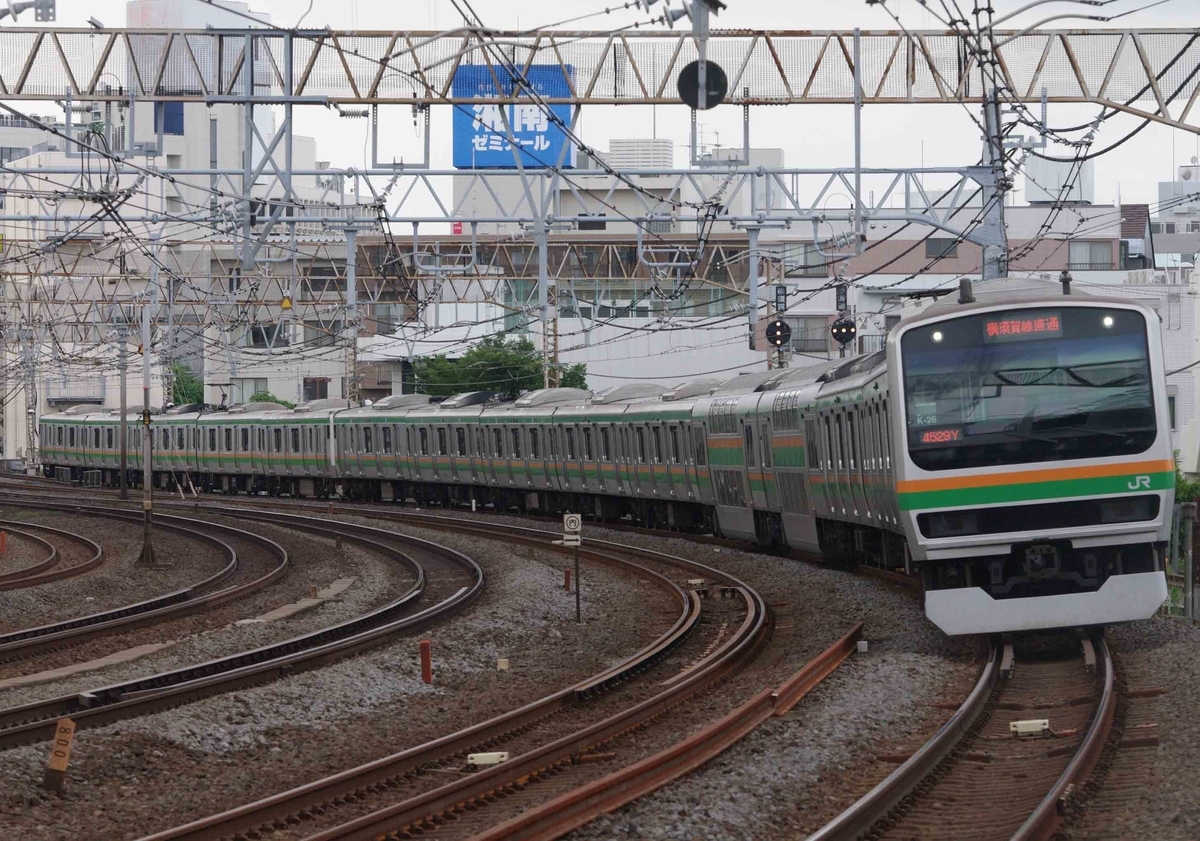 戸塚大カーブ　東海道線　横須賀線　撮影地　E261系　E259系　成田エクスプレス　サフィール踊り子　E235系1000番台　E231系　E233系　E217系