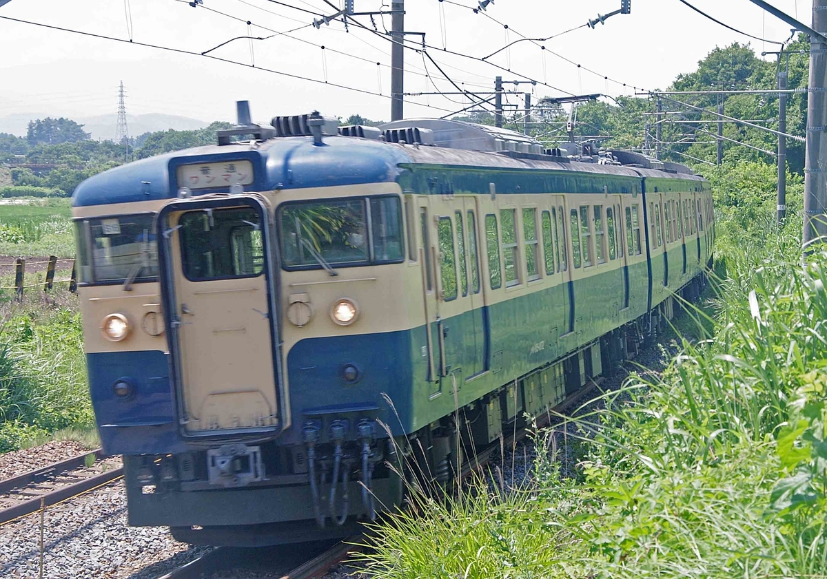 115系　スカ色　S16編成　しなの鉄道　撮影地　御代田　平原　小海線　乙女駅　