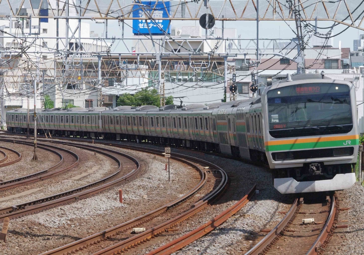 東海道線　横須賀線　戸塚　大船　撮影地　戸塚大カーブ　E235系1000番台　E217系　E233系　E231系　E257系2000番台　E259系　特急踊り子号　成田エクスプレス