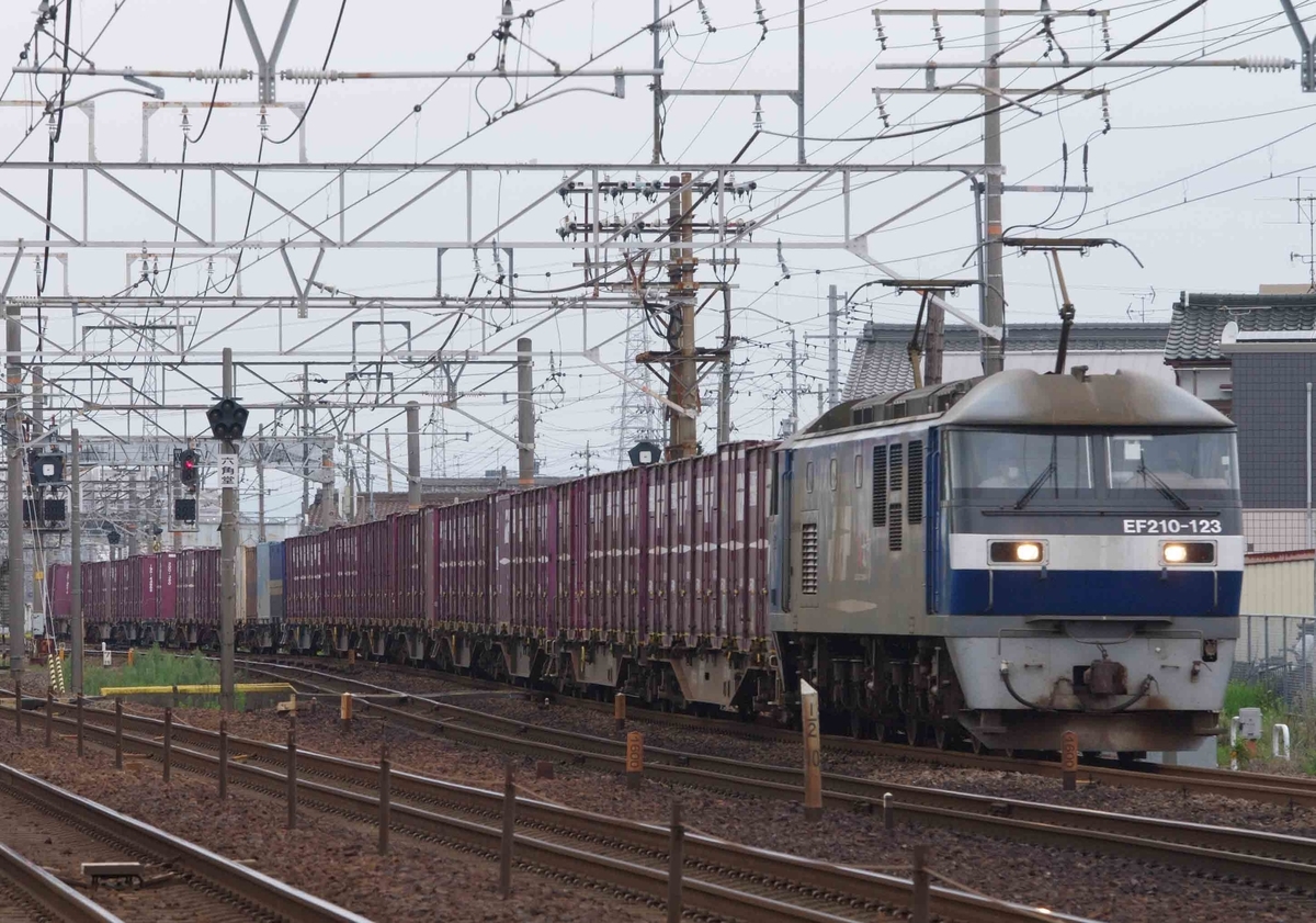 【赤ホキ】　ホキ9500　EF64-1000　EF66-27　ゼロロク27号機　石灰石　西濃鉄道　清洲　稲沢　撮影地　東海道線　貨物列車