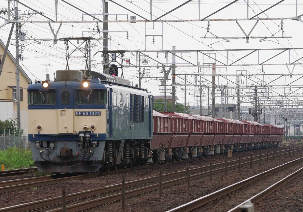 【赤ホキ】　ホキ9500　EF64-1000　EF66-27　ゼロロク27号機　石灰石　西濃鉄道　清洲　稲沢　撮影地　東海道線　貨物列車