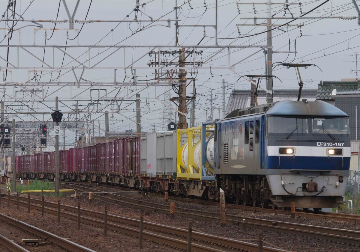 【赤ホキ】　ホキ9500　EF64-1000　EF66-27　ゼロロク27号機　石灰石　西濃鉄道　清洲　稲沢　撮影地　東海道線　貨物列車