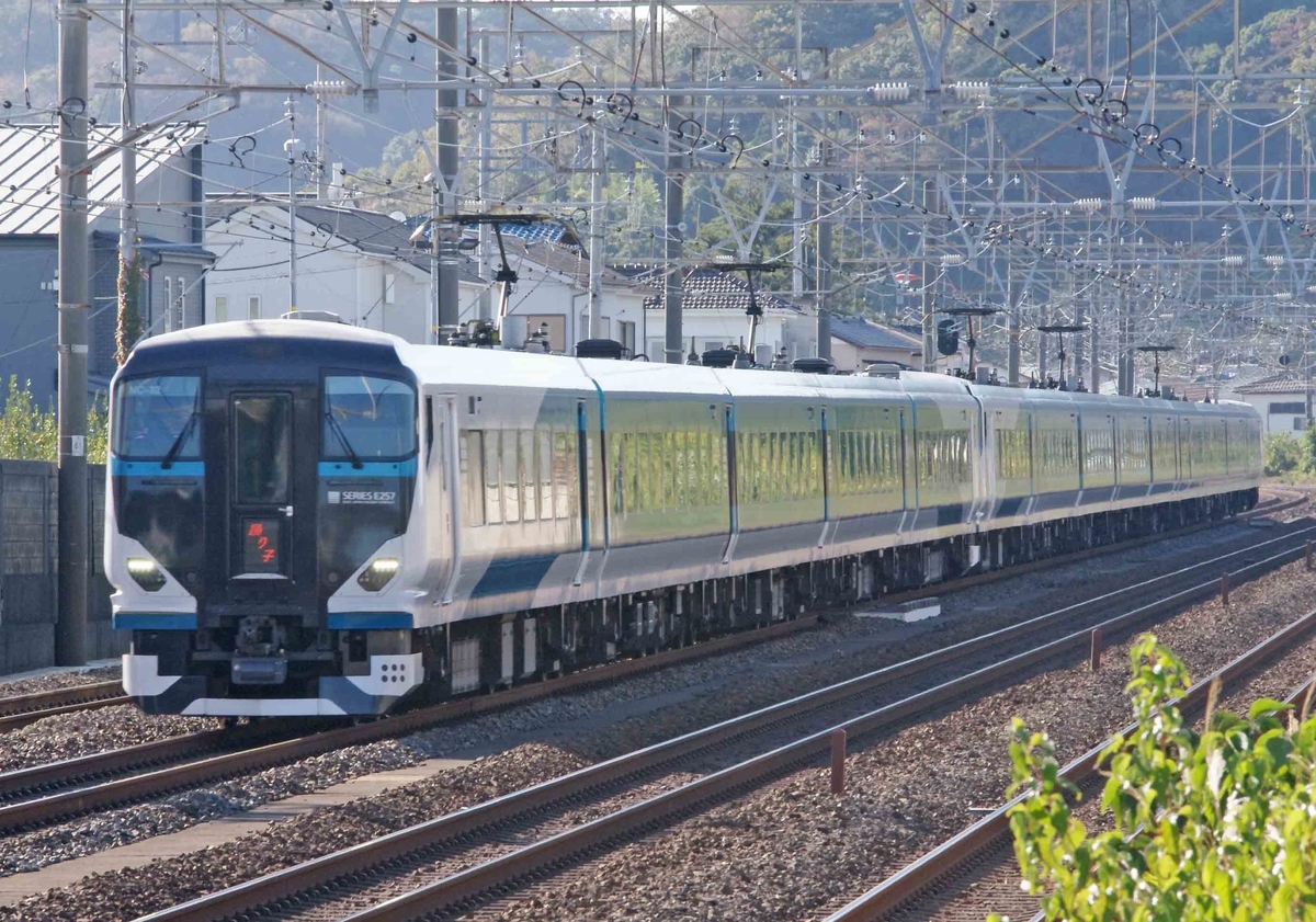 E257系5000番台 OM編成 波動用 乗務員訓練 大磯 二宮 撮影地 平塚 東海道線 E257系2000番台 特急踊り子号 EF66-100 EH500 貨物列車