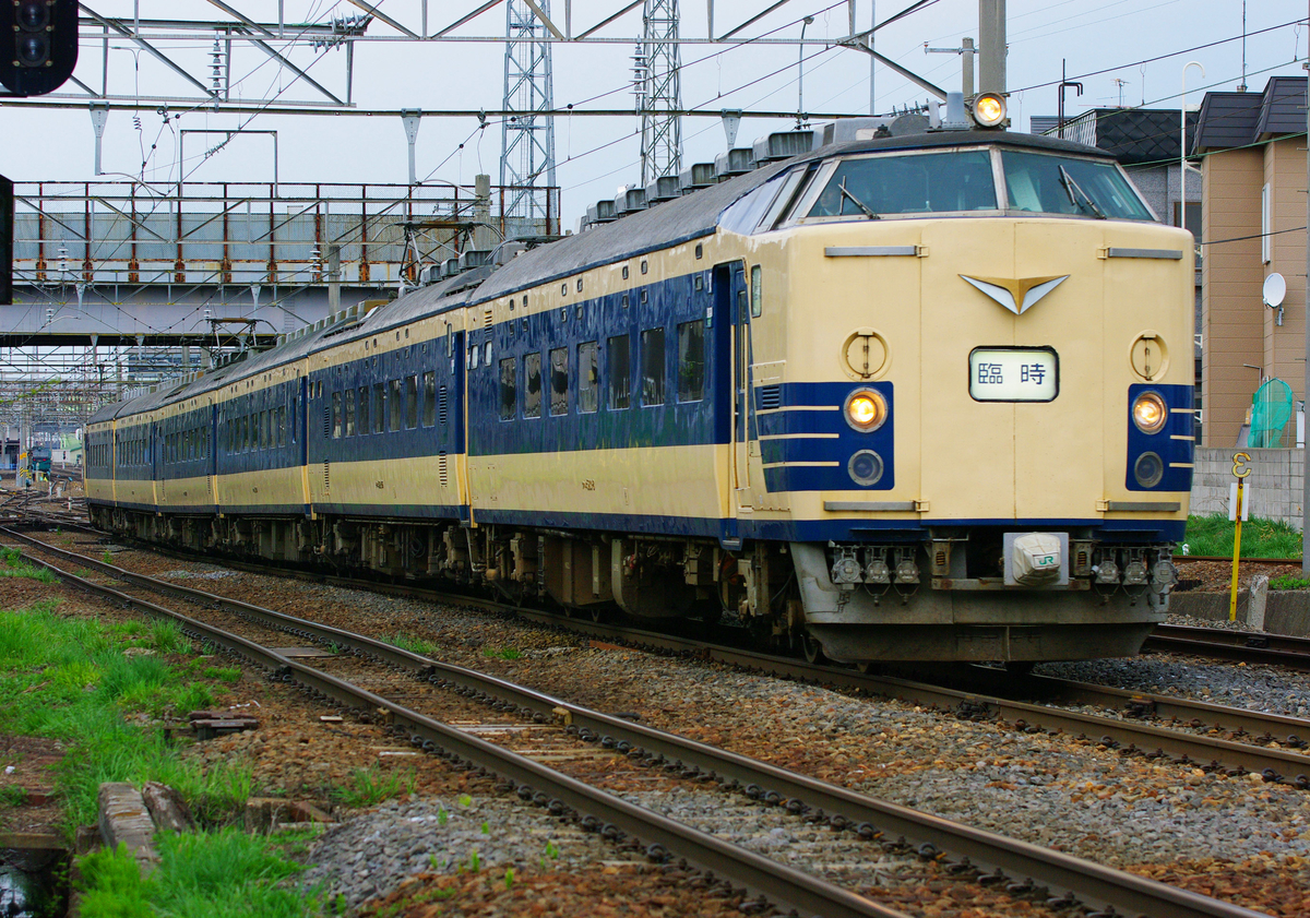 583系　秋田車　583系秋田車　臨時快速弘前さくらまつり号　秋田～弘前間　白沢　陣馬　弘前　石川　大鰐温泉　大館　下川沿　土崎　泉外旭川　秋田　奥羽線　奥羽本線　撮影地