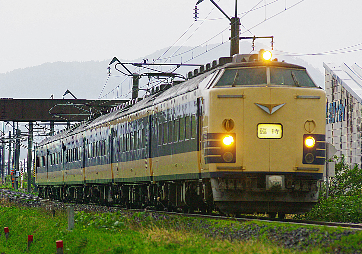 583系　秋田車　583系秋田車　臨時快速弘前さくらまつり号　秋田～弘前間　白沢　陣馬　弘前　石川　大鰐温泉　大館　下川沿　土崎　泉外旭川　秋田　奥羽線　奥羽本線　撮影地