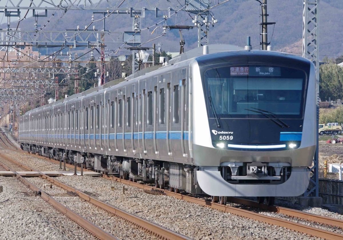 VSE50000形　MSE60000形　GSE70000形　5000形　小田急線　伊勢原　鶴巻温泉　撮影地　VSE50000形引退　ラストラン