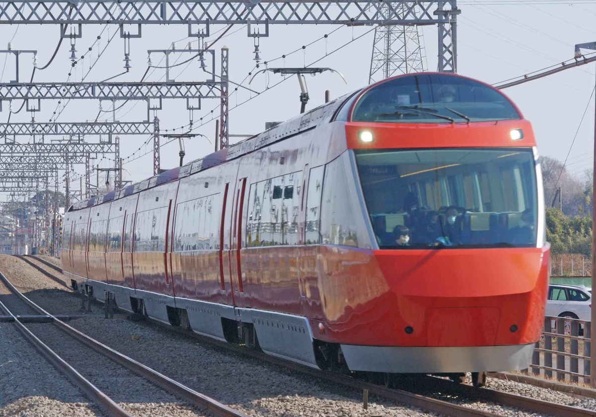 VSE50000形　小田急線　伊勢原　鶴巻温泉　撮影地　VSE引退　ラストラン　ロマンスカー　EXE α30000形　5000形　8000形　快速急行