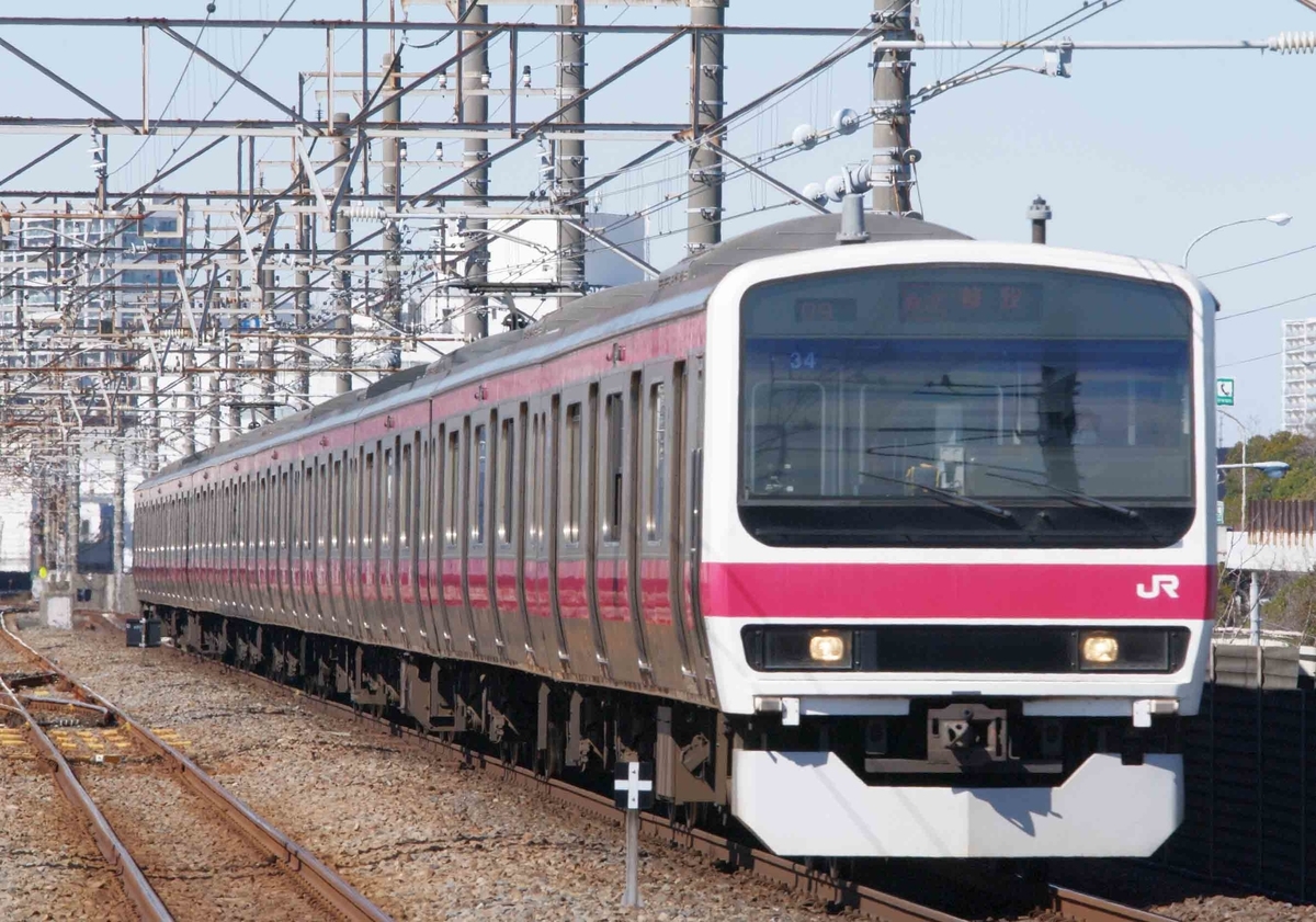 EF65-2000 4097レ　貨物列車　新習志野駅　京葉線　撮影地　209系500番台　ケヨ34編成　