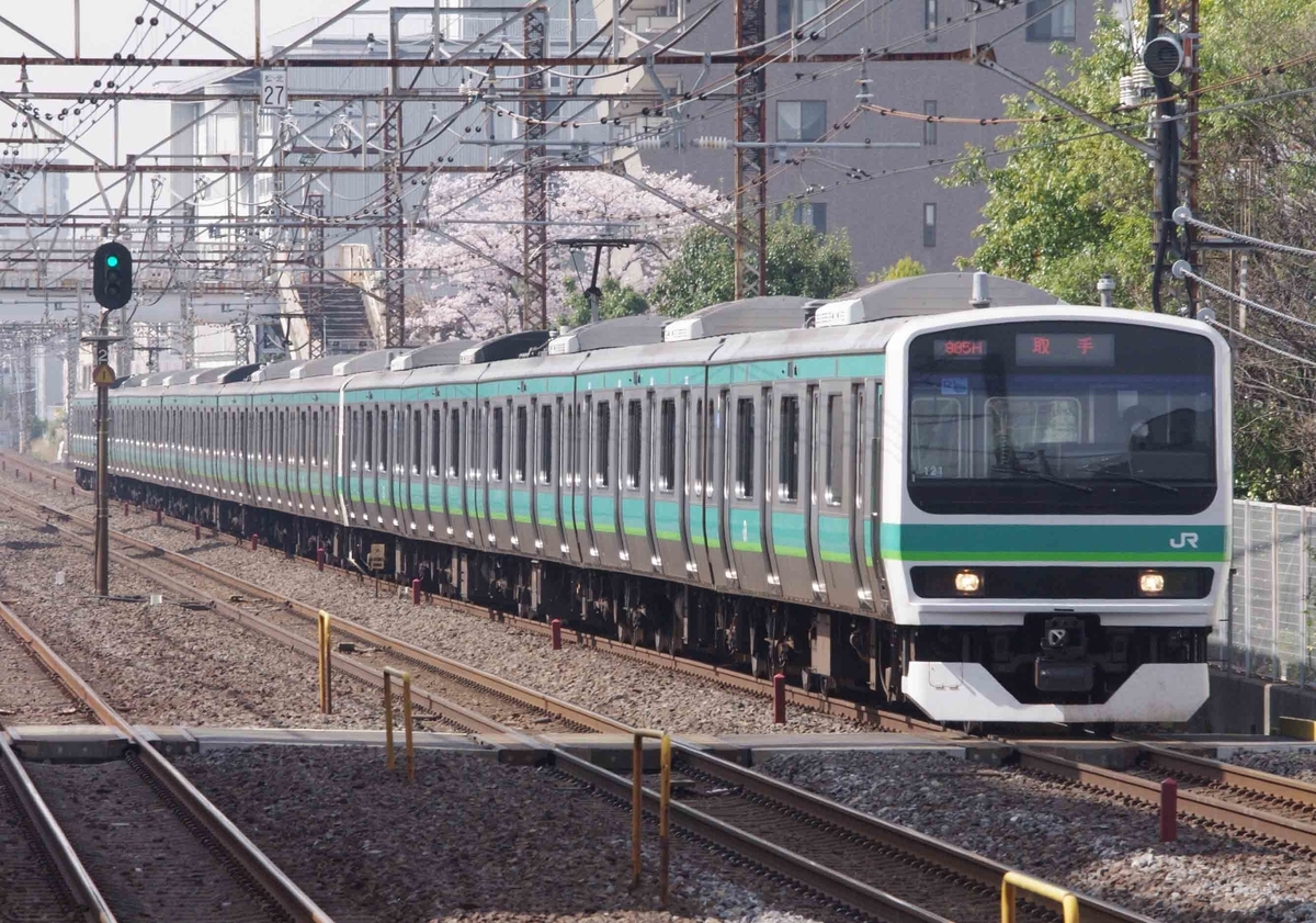 E531系　E231系　常磐線快速　撮影地　北松戸駅　EF65-2000　1091ㇾ