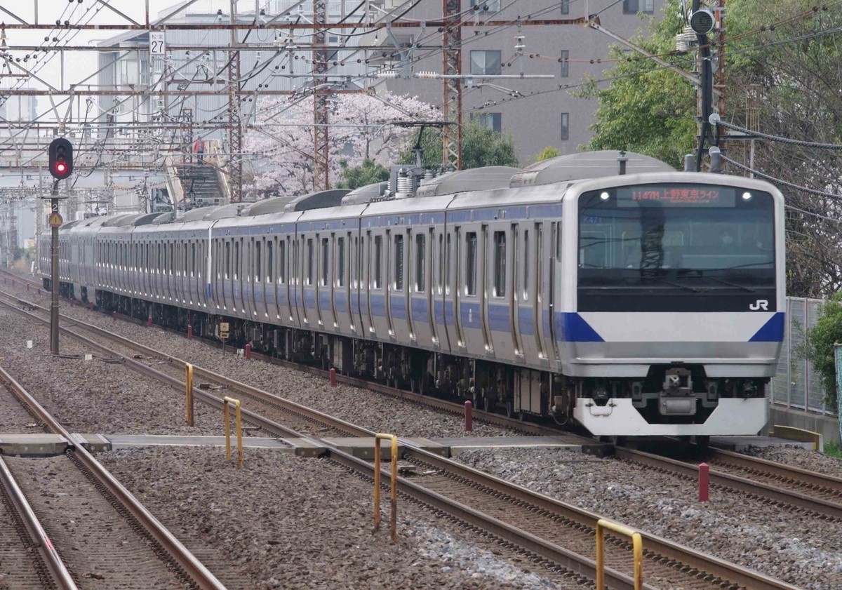 E531系　E231系　常磐線快速　撮影地　北松戸駅　EF65-2000　1091ㇾ