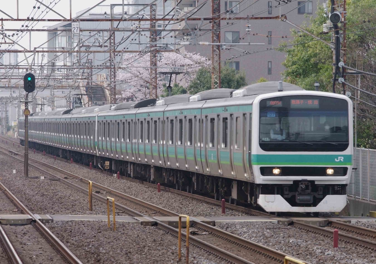 E531系　E231系　常磐線快速　撮影地　北松戸駅　EF65-2000　1091ㇾ