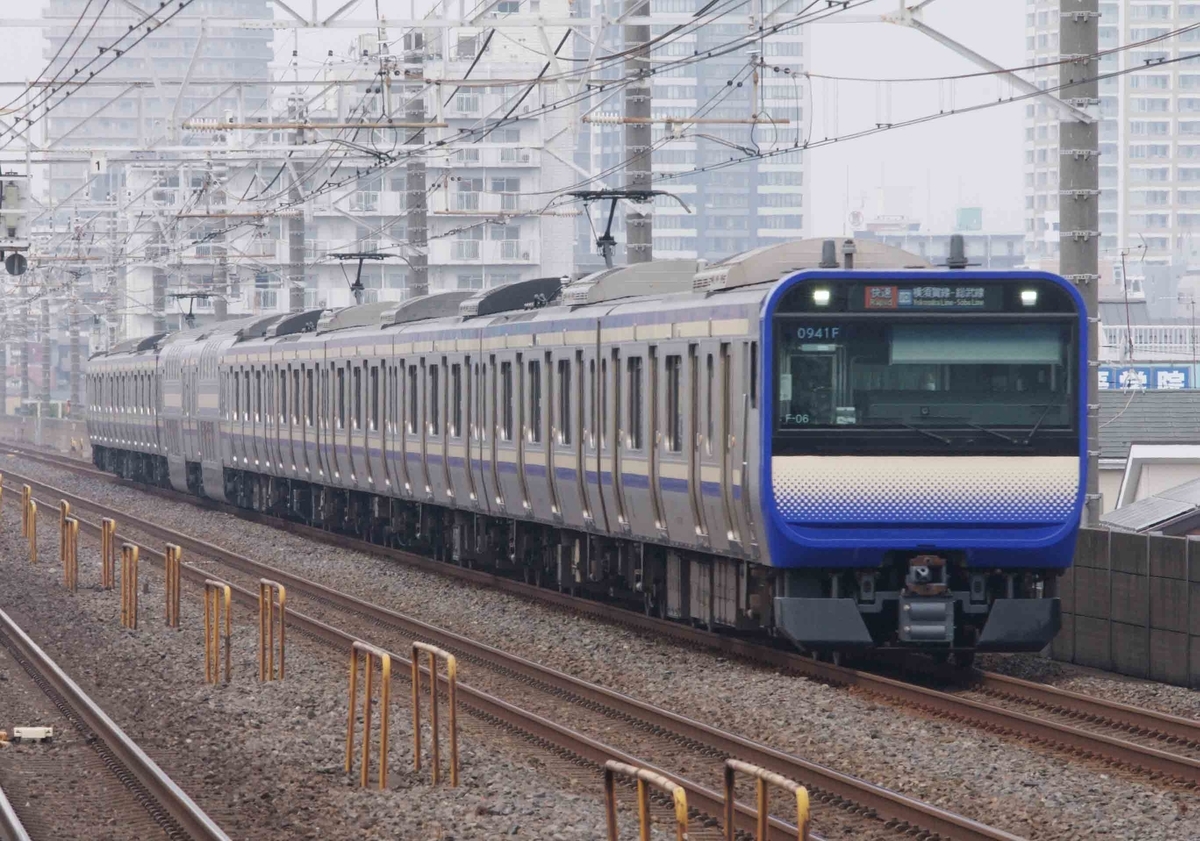 EF65-2127 カラシ　鹿島貨物　E217系　E235系1000番台　下総中山駅　撮影地　E259系