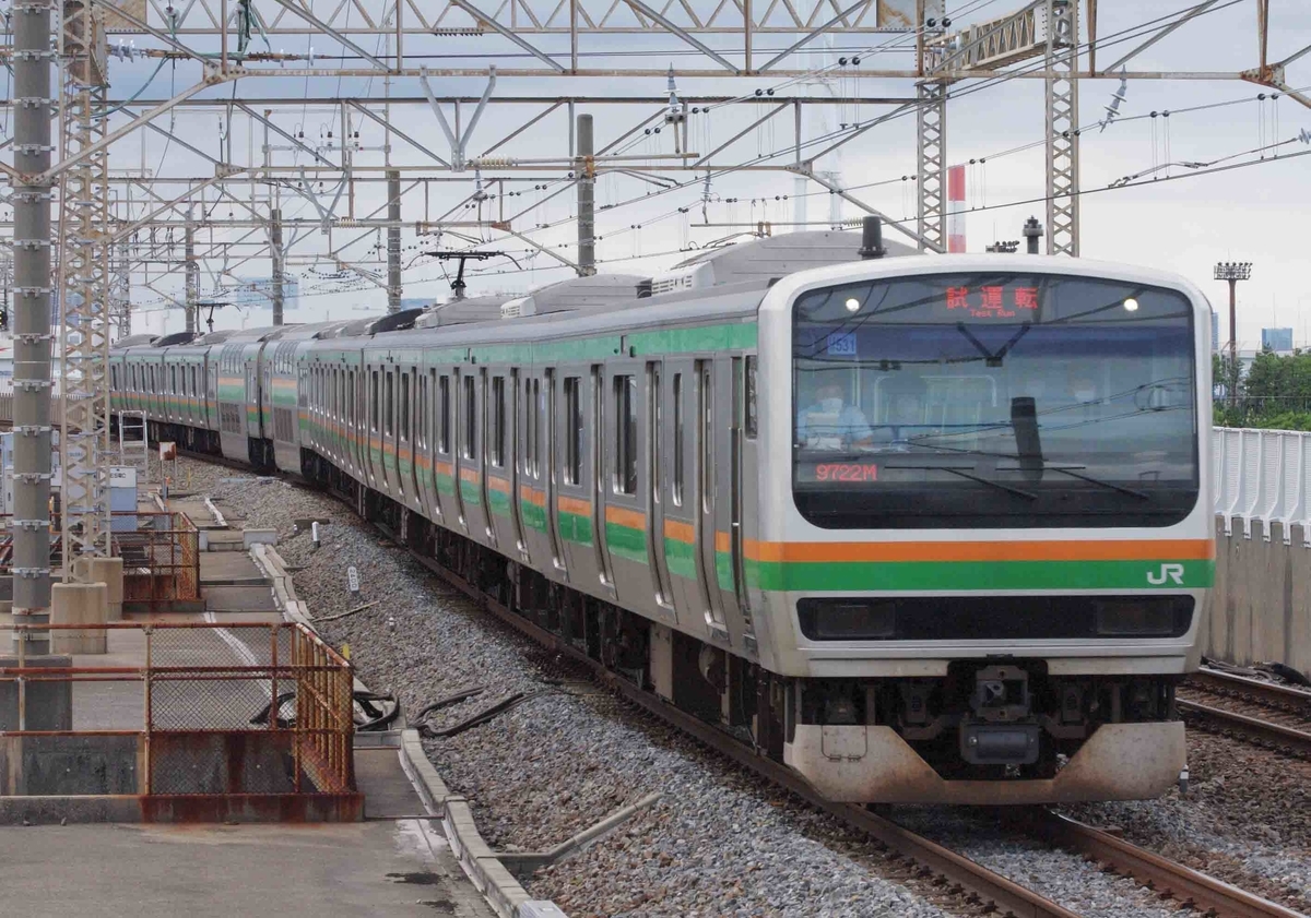 209系500番台 E231系1000番台 U531編成 ケヨ34編成 京葉線 宇都宮線 高崎線 武蔵野線 東海道線 【京葉線、武蔵野線内乗務員訓練】 葛西臨海公園駅 撮影地
