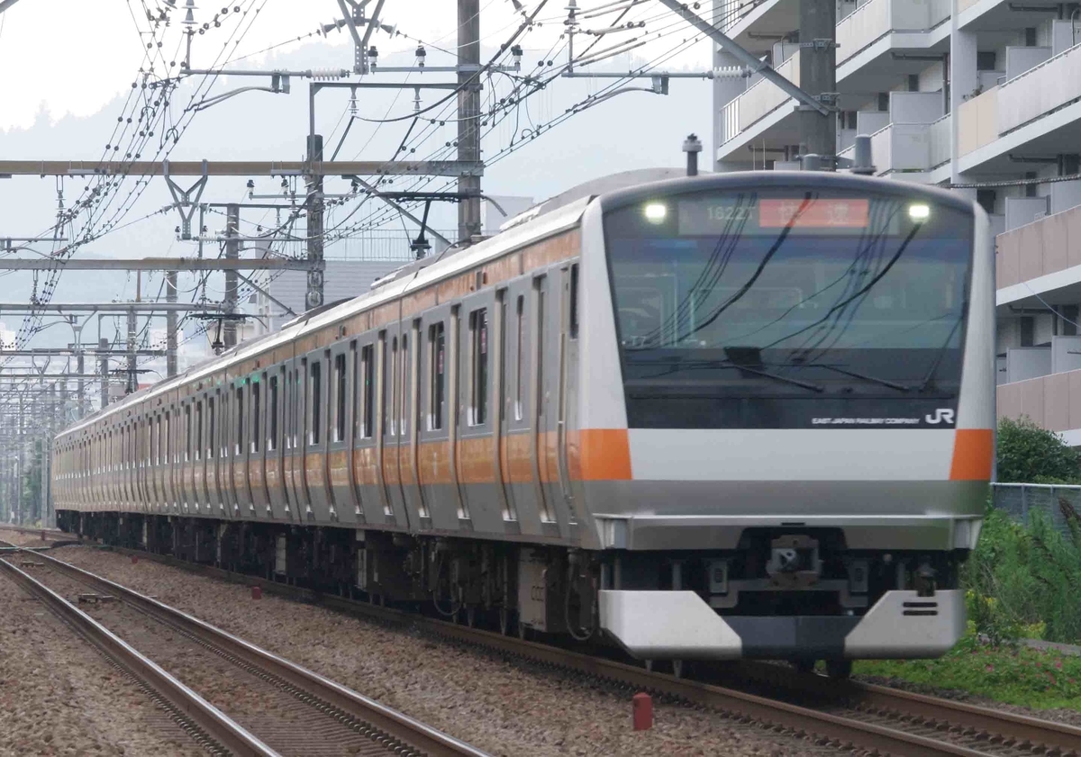 E257系5000番台　臨時特急あずさ号　高尾　西八王子　撮影地　E353系　E233系0番台　中央快速線　グリーン車　12両化　