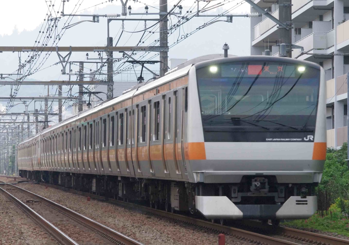 E257系5000番台　臨時特急あずさ号　高尾　西八王子　撮影地　E353系　E233系0番台　中央快速線　グリーン車　12両化　