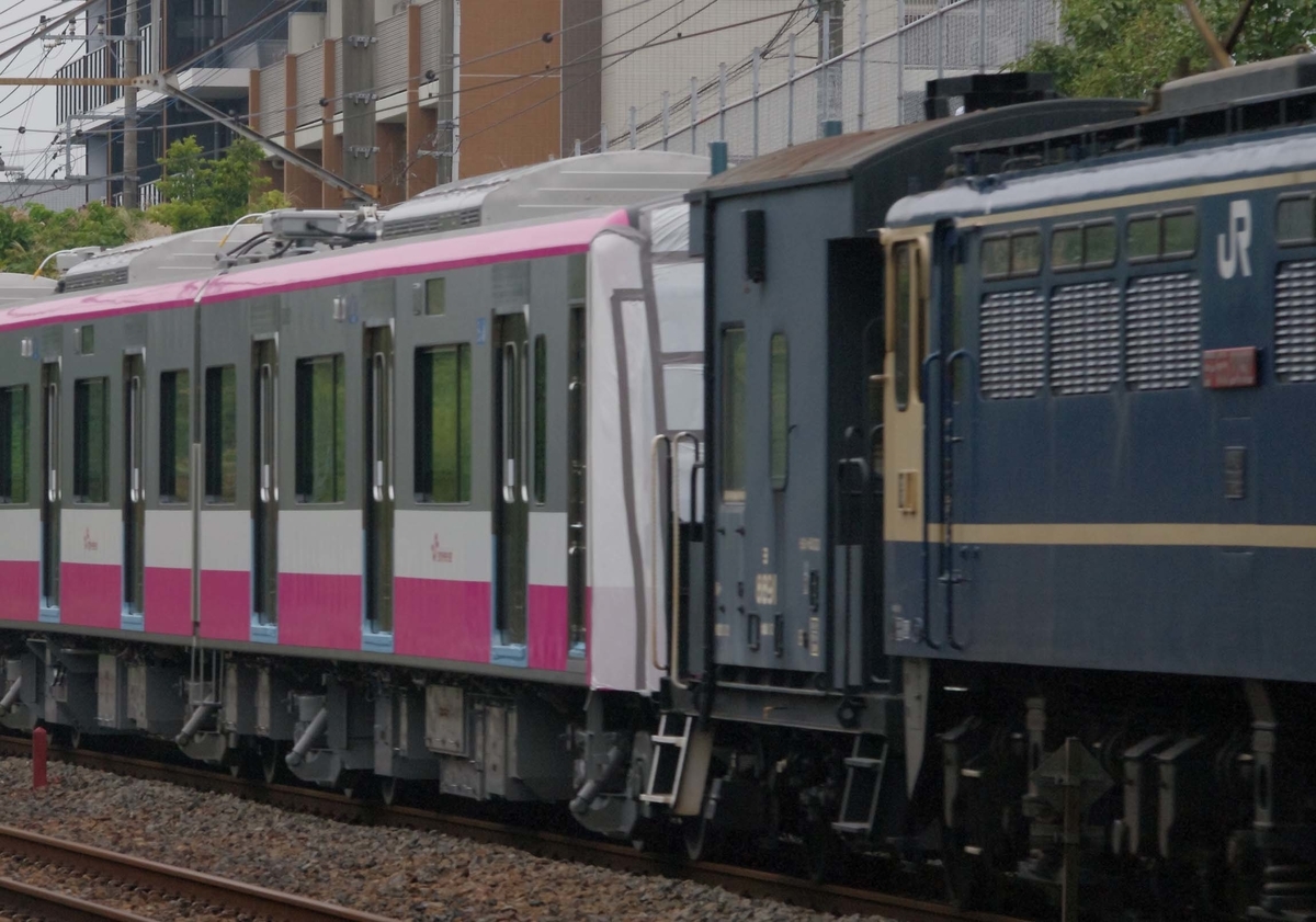 新京成電鉄80000形　甲種輸送　日本車輛　豊川　越谷貨物ターミナル　EF65-2000　ヨ8000形　車掌車　EH500　EF210-300　EH200　貨物列車　武蔵野線　東浦和　撮影地