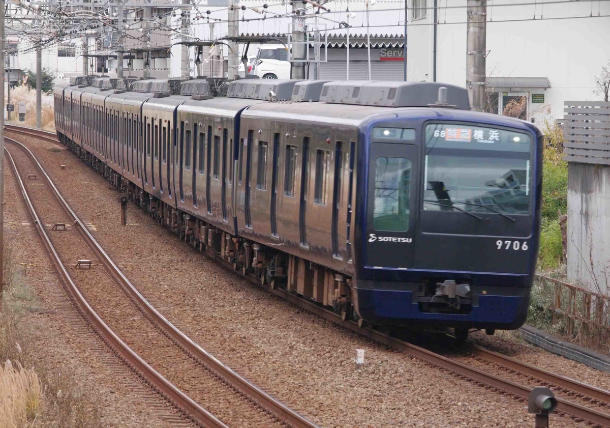 希望ヶ丘　二俣川　鶴ヶ峰　相鉄本線　撮影地　JR相鉄直通　東急相鉄直通　試運転　8708F　8000系　のっぺらぼう　