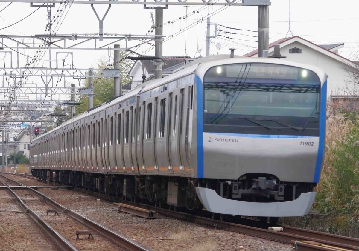 希望ヶ丘　二俣川　鶴ヶ峰　相鉄本線　撮影地　JR相鉄直通　東急相鉄直通　試運転　8708F　8000系　のっぺらぼう　