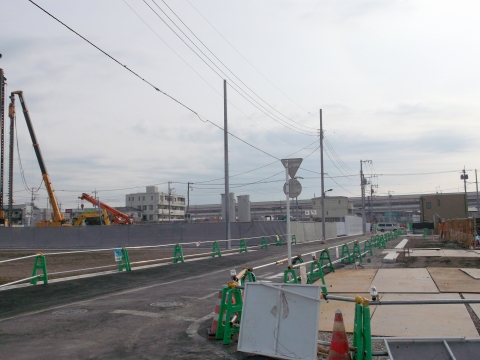 六町駅周辺再開発の風景