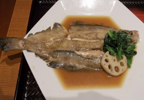 都営大江戸線光が丘駅近く光が丘IMAにある大戸屋 ごはん処　光が丘店　のヒレグロガレイの煮付け