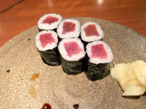 埼玉県越谷市千間台西１丁目にある鮨うつし川の鉄火巻