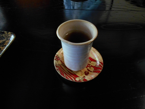 島根県鹿足郡津和野町後田口にある和食のお店「沙羅の木松韻亭」お茶