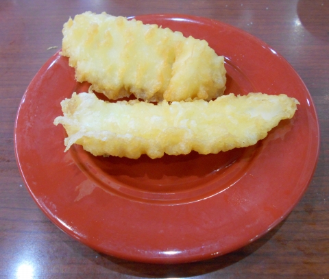 つくばエクスプレスの青井駅と六町駅を最寄駅とする東京都足立区青井６丁目にある回転寿司スシロー環七青井店無添くら寿司足立青井店のいか天