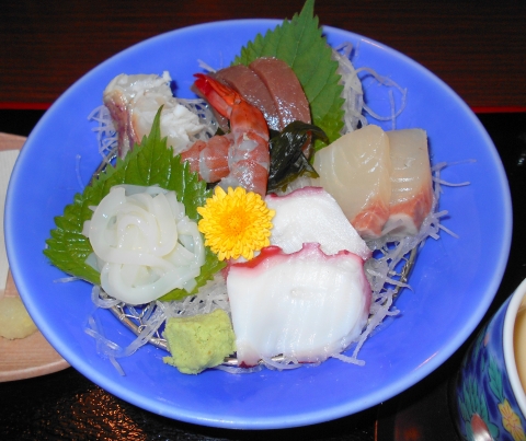 f:id:morigen1:20170817063602j:plain 埼玉県春日部市中央1丁目にある和食、割烹料理のお店「レストラン松」お造り御膳のお造り