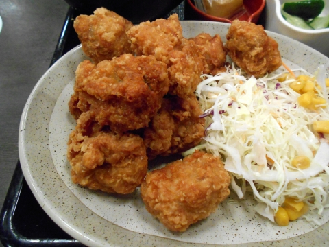 東武スカイツリーラインせんげん台駅を最寄駅とする埼玉県越谷市千間台東１丁目にある牛丼店なか卯せんげん台店の10個唐揚げ
