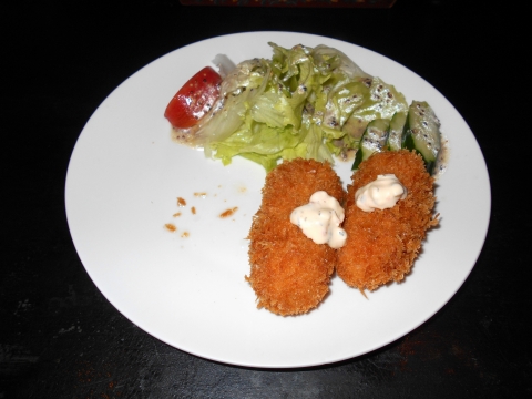 東京都練馬区田柄5丁目にある都営大江戸線の光が丘駅と練馬春日町駅駅近くの洋風居酒屋ケイアンドワイドリームK&YDreamのカニクリームコロッケ