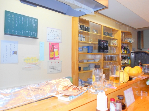 東京都練馬区田柄２丁目にある居酒屋「さち」店内