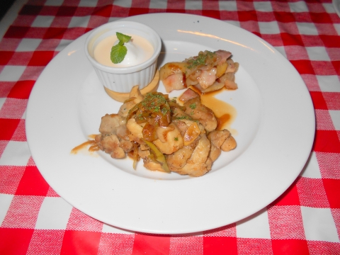 神奈川県川崎市川崎区砂子１丁目にあるスペイン料理のお店「La Colmena　ラ コルメナ」チキンソテー長ネギ甘辛ソース