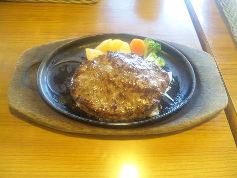 埼玉県所沢市上安松にあるステーキ、ハンバーグの「ステーキのどん　所沢東店」超粗挽きハンバーグステーキ（250g）