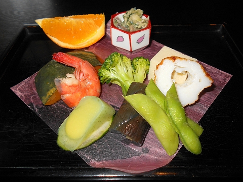 広島県福山市鞆町鞆にある魚介、海鮮料理のお店「鯛亭」鯛自慢 前菜 広島県福山市鞆町鞆にある魚介、海鮮料理のお店「鯛亭」鯛自慢 前菜