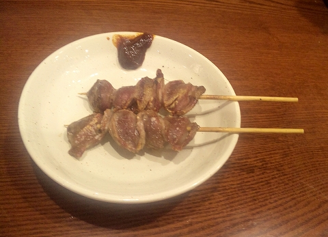 東京都練馬区豊玉北の都営大江戸線と西武池袋線と西武有楽町線の練馬駅近くにある春田屋の砂肝