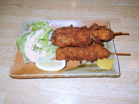 東京都練馬区練馬4丁目 にある居酒屋「とねっこ」串かつ