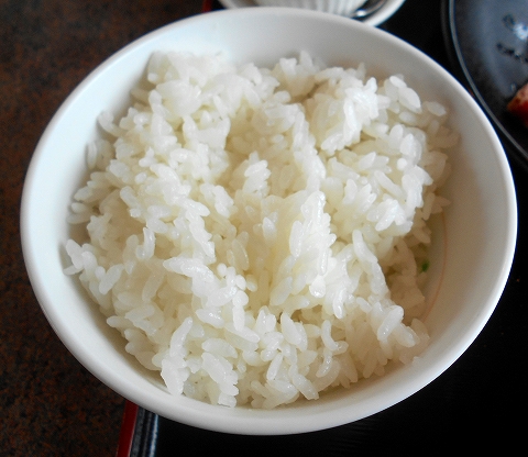 埼玉県入間市上藤沢にある焼肉店「安楽亭　入間藤沢店」中落ちカルビスペシャルランチのライス 