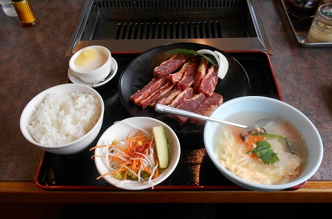 埼玉県入間市上藤沢にある焼肉店「安楽亭　入間藤沢店」 中落ちカルビスペシャルランチ