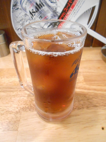 f:id:morigen1:20180927000305j:plain 京成本線と京成押上線の青砥駅を最寄駅とする東京都葛飾区青戸1丁目にある居酒屋大衆酒場かぶら屋青砥店のウーロン茶