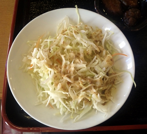 埼玉県春日部市本田町１丁目にある中華料理店「豊龍園　春日部店」サラダ