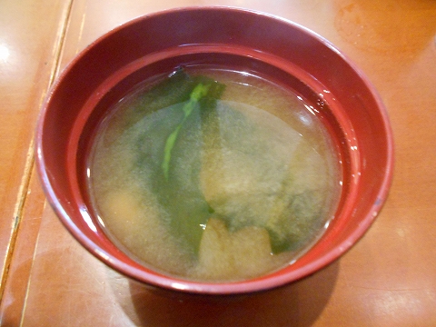 千葉県市川市市川南１丁目にある喫茶店 「カフェ アラビカ　CAFE ARABIKA　市川店」味噌汁