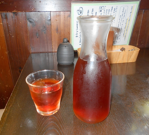 茨城県古河市関戸にあるイタリア料理のお店「いたりあ食堂　灯り家」サービスのアイスティー