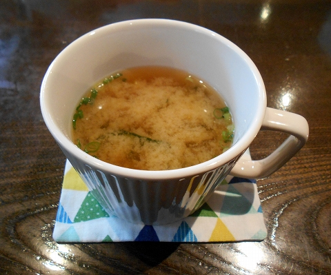 茨城県古河市関戸にあるイタリア料理のお店「いたりあ食堂　灯り家」ちょっと豪華にお弁当ランチのスープ