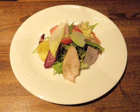 埼玉県越谷市千間台東１丁目にある鉄板ピストロのお店「la planche  ラ・プランシュ」ランチのサラダ