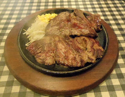 東京都練馬区関町北４丁目にあるステーキ店「TEXAS　テキサスむさし関」ダブルランチステーキ