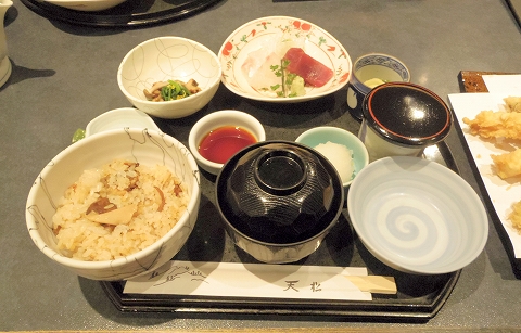 東京都渋谷区渋谷２丁目にある天ぷら店「てんぷら天松　東急東横店」おすすめ膳