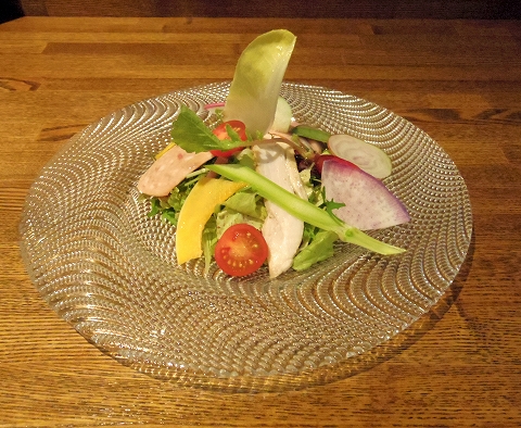 埼玉県越谷市千間台東１丁目にある鉄板ビストロのお店「la planche  ラ・プランシュ」シェフランチのサラダ